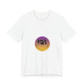 Retro Gradient Logo Tee | Circular Monogram Graphic T-Shirt