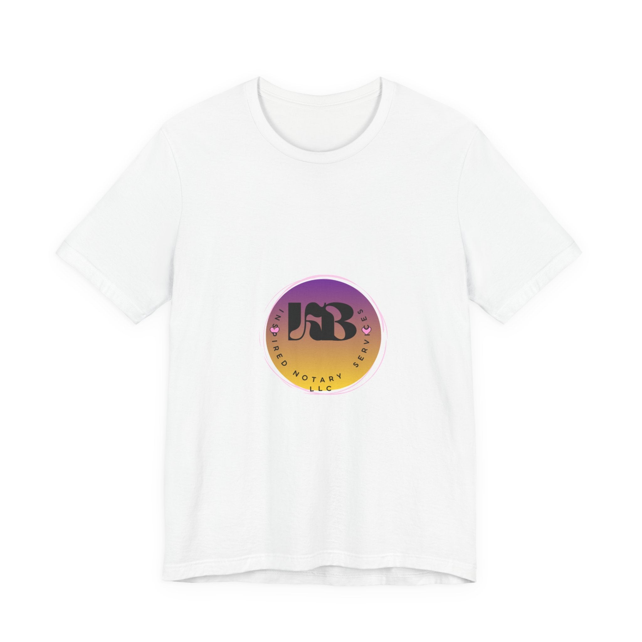 Retro Gradient Logo Tee | Circular Monogram Graphic T-Shirt