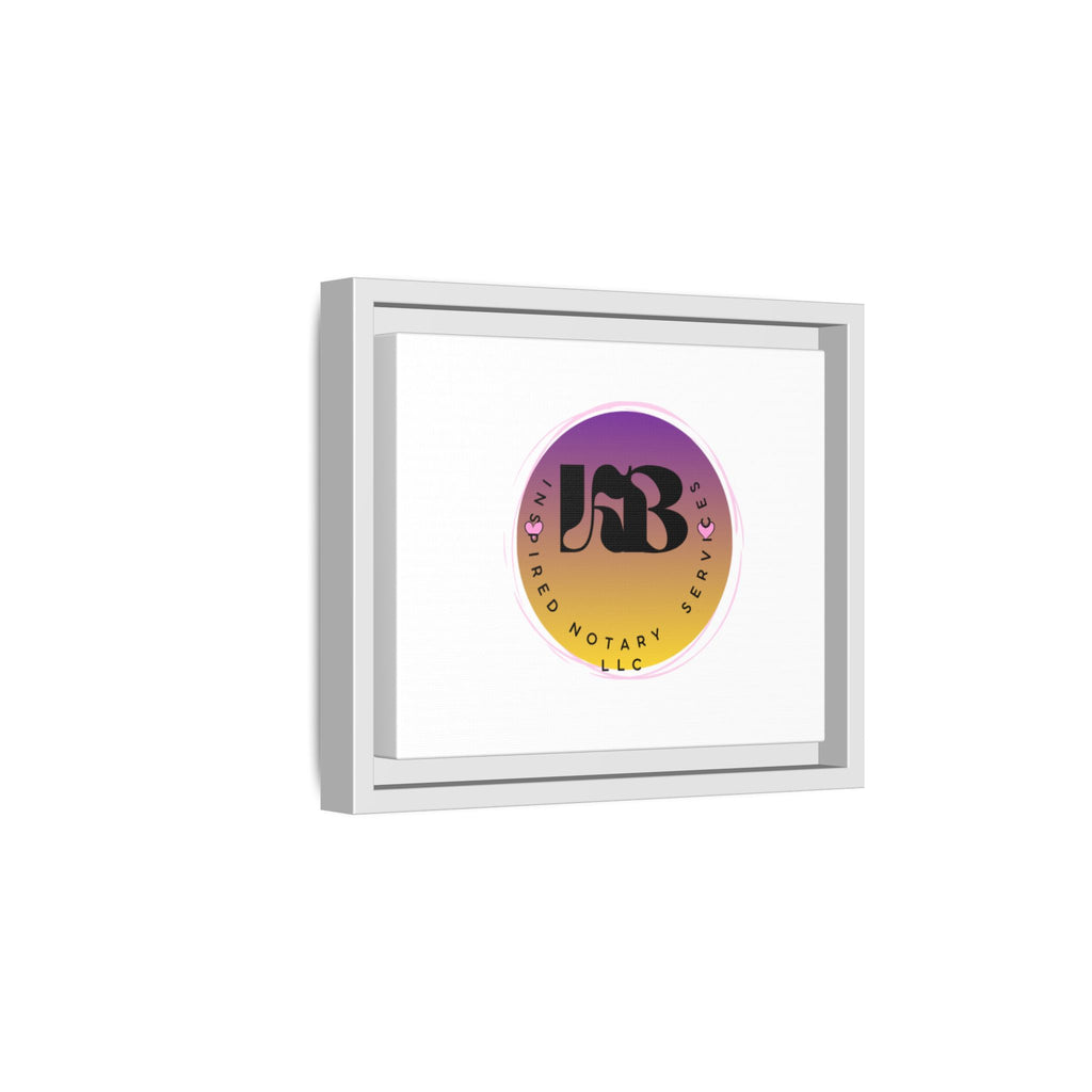 Gradient Logo Circle Matte Canvas Framed | Multicolor Wall Art