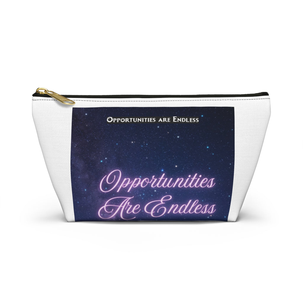 Opportunities Are Endless Accessory Pouch | Inspirational Quote Makeup Bag