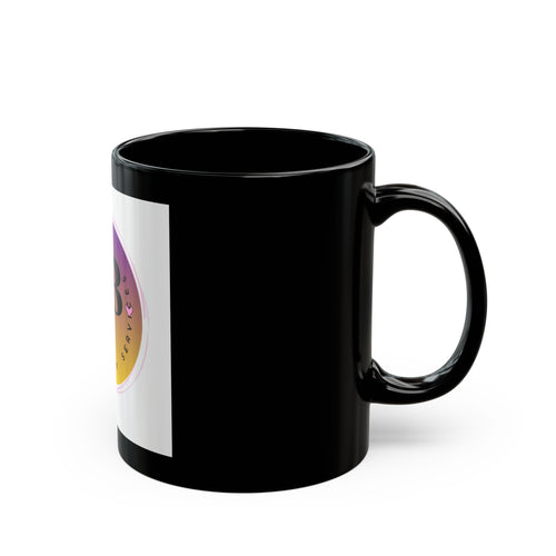 Gradient Circle Logo Black Mug | 11oz & 15oz