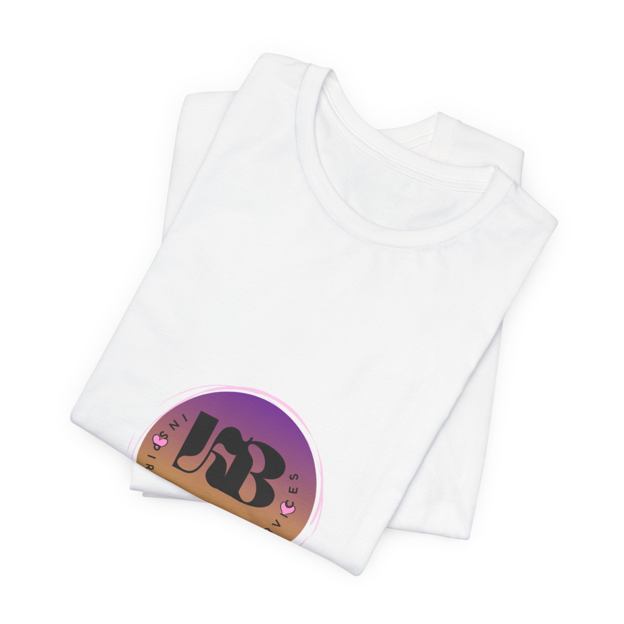 Retro Gradient Logo Tee | Circular Monogram Graphic T-Shirt