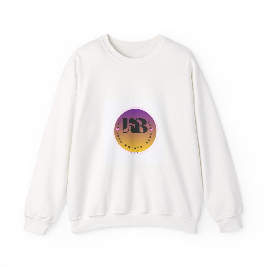 LB Logo Sunset Circle Sweatshirt | Gradient Retro Badge Crewneck