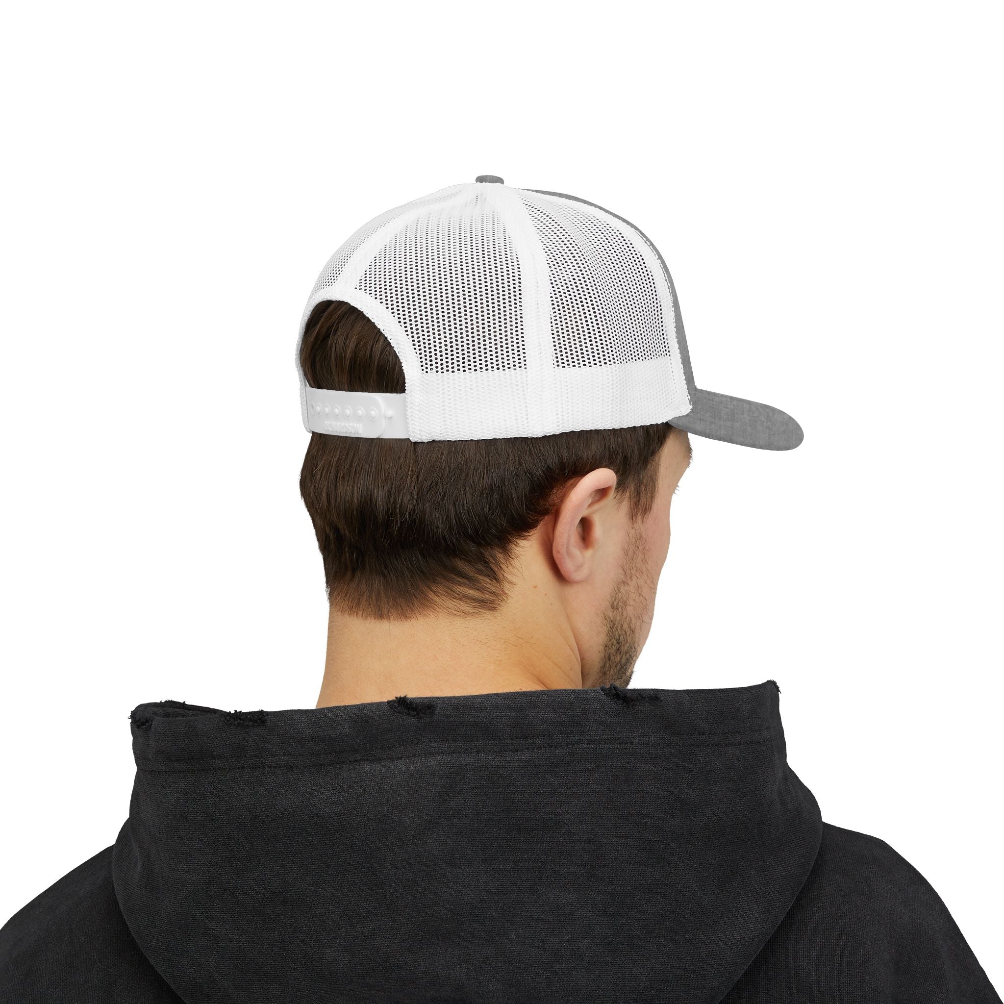 Desert Sunset Mountain Scene Snapback Cap | Trucker Hat, Retro Landscape