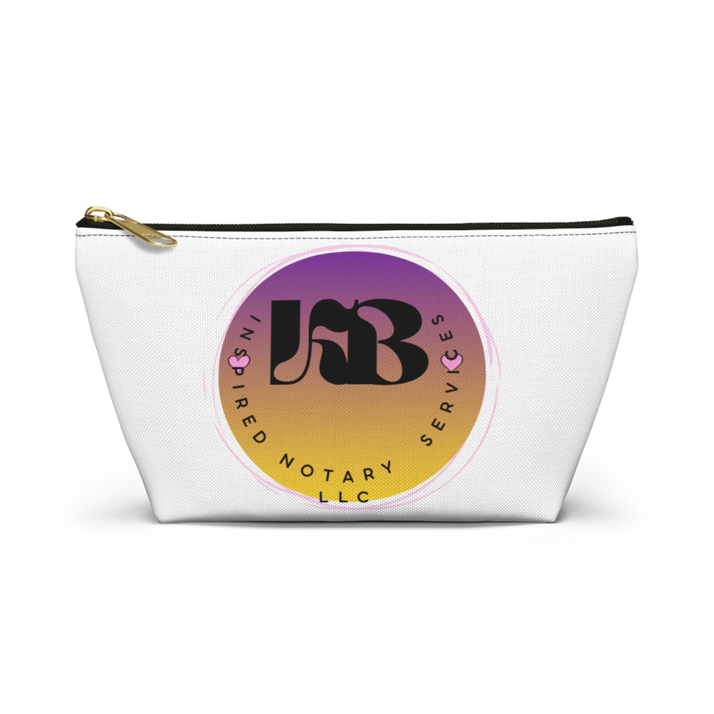 Gradient Round Logo Accessory Pouch | T-Bottom Cosmetic Bag
