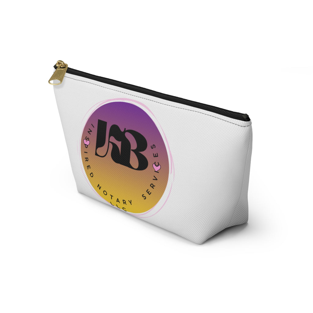 Gradient Round Logo Accessory Pouch | T-Bottom Cosmetic Bag