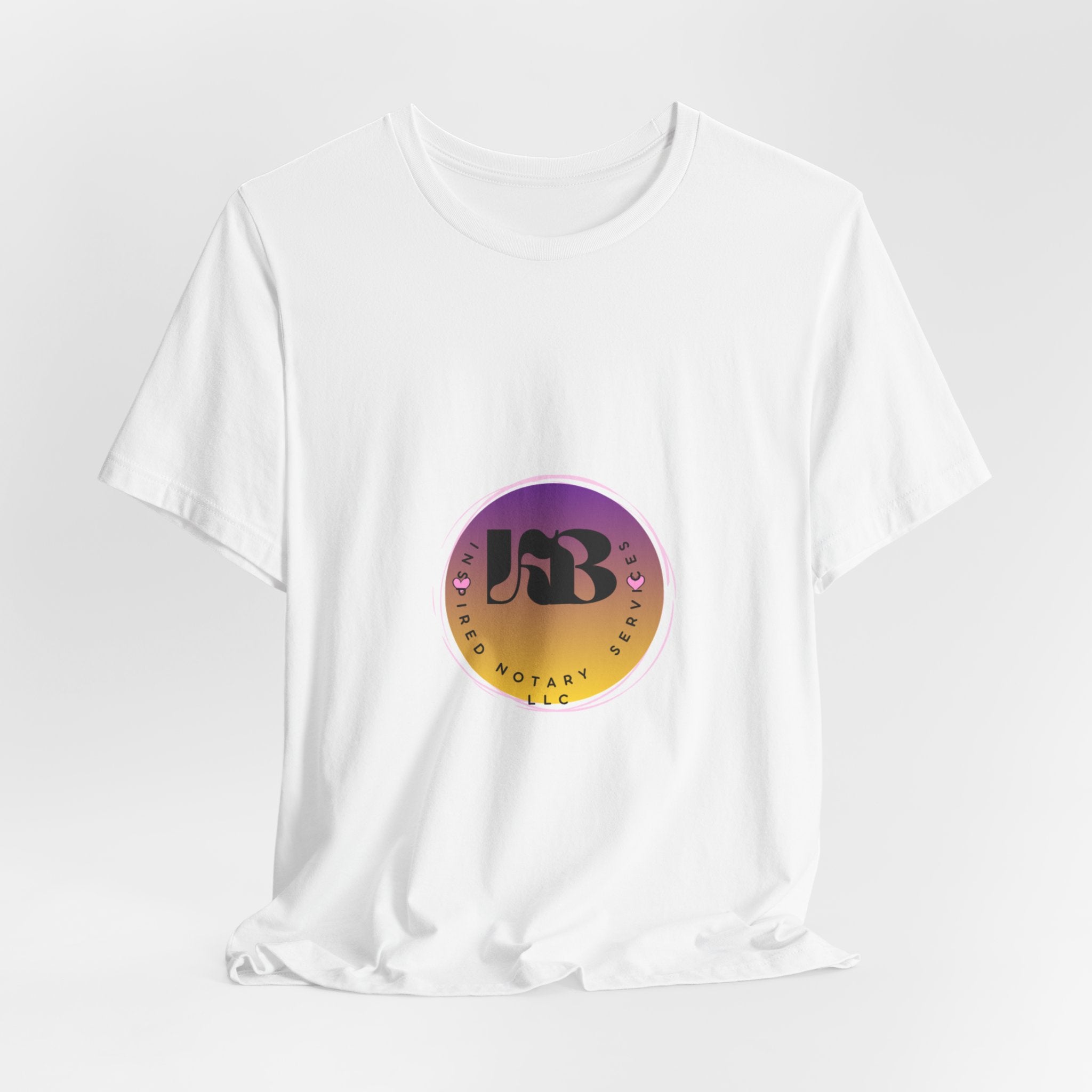 Retro Gradient Logo Tee | Circular Monogram Graphic T-Shirt