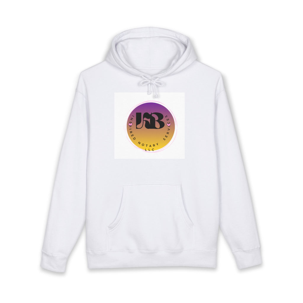 Sunset Wave Logo Hoodie | Gradient Circle Graphic, Retro Typography