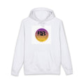 Sunset Wave Logo Hoodie | Gradient Circle Graphic, Retro Typography
