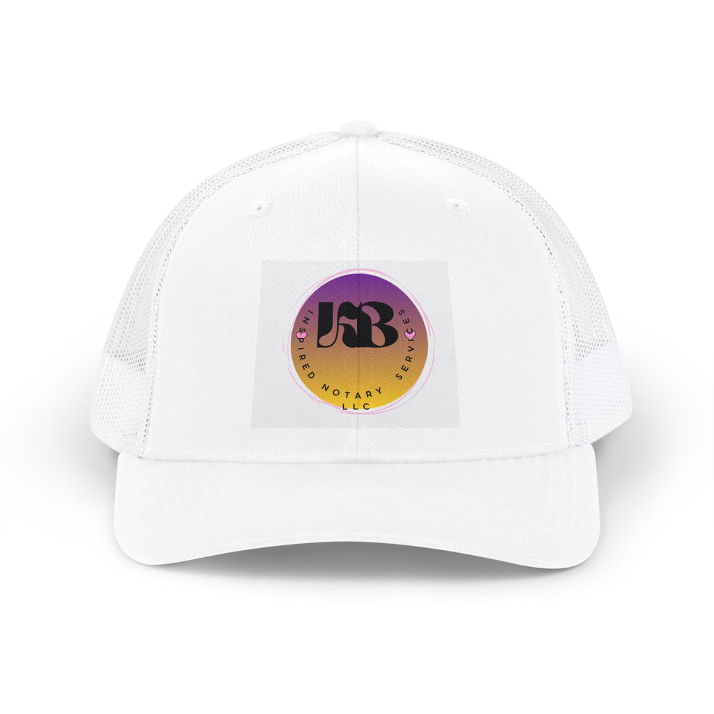 JFB Sunset Logo Snapback Cap | Gradient Circle Trucker Hat