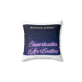 Opportunities Are Endless Pillow | Square Throw Pillow, Motivational Quote
