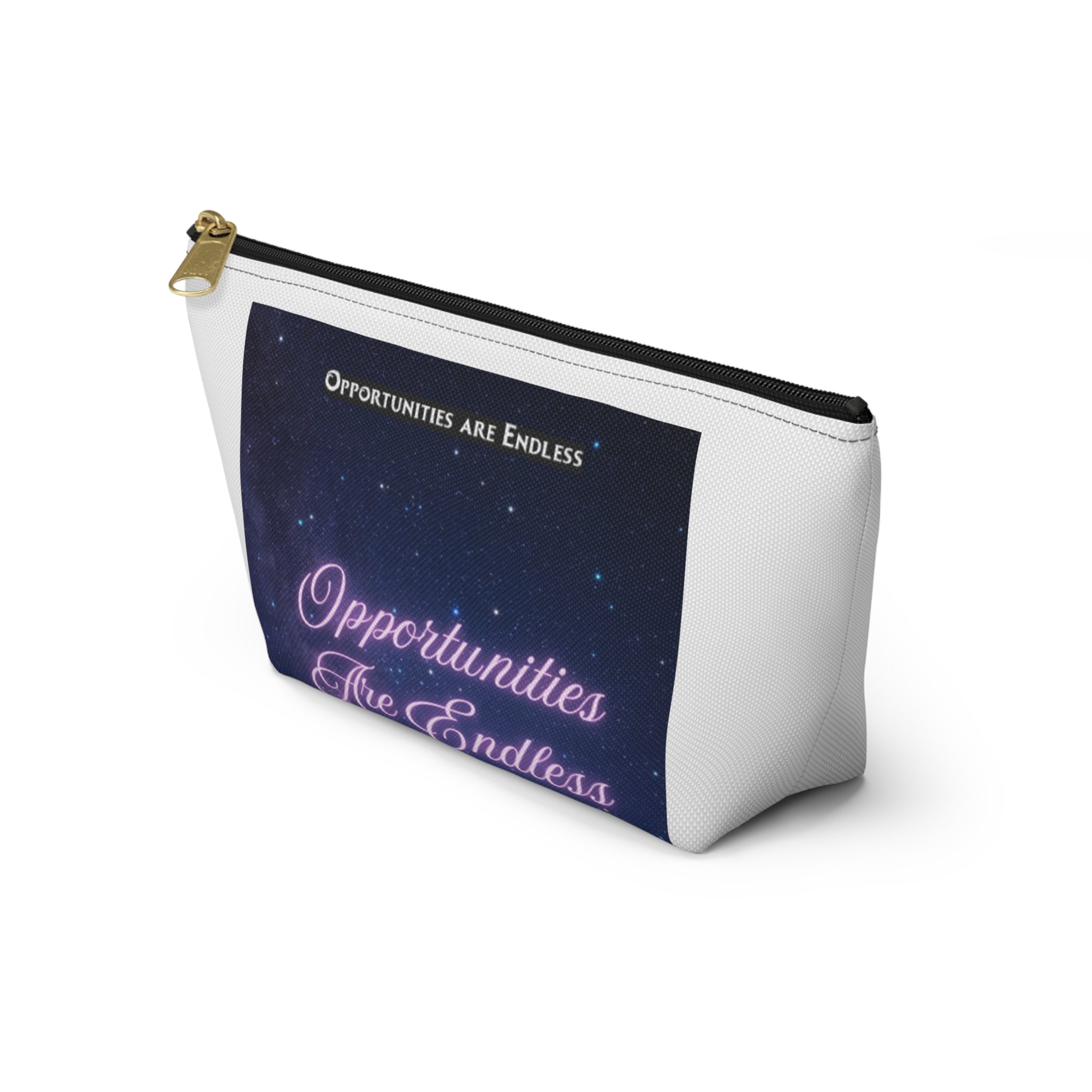 Opportunities Are Endless Accessory Pouch | Inspirational Quote Makeup Bag