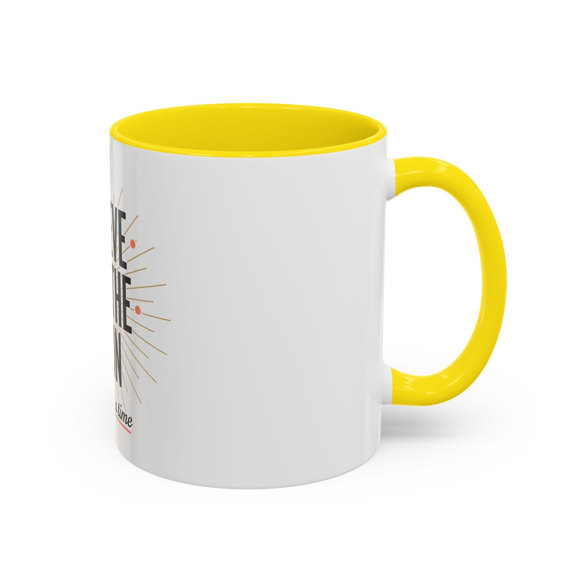 Believe Breathe Begin Coffee Mug — Inspirational 11/15oz Accent Mug (One Day at a Time)