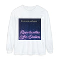 Opportunities Are Endless long sleeve shirt | motivational neon script, starry sky