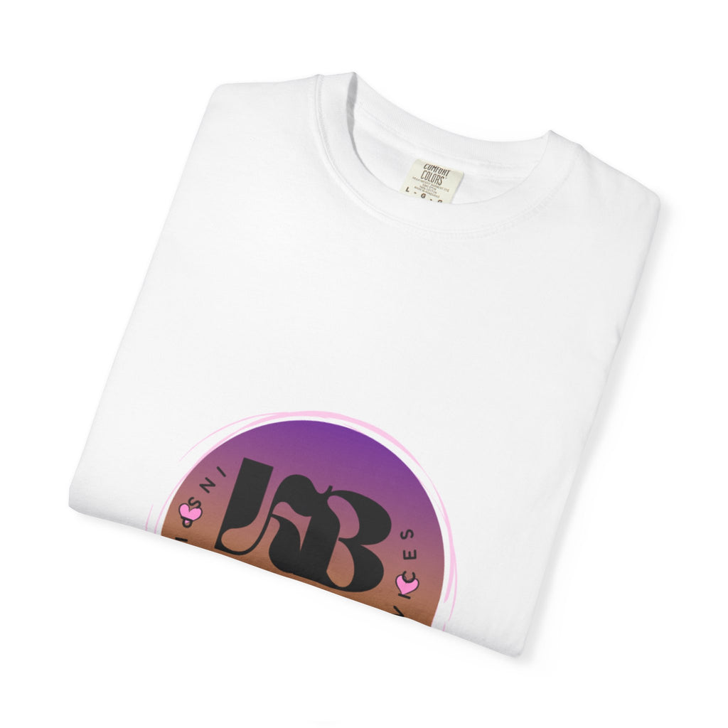 Sunset Gradient JB Notary Logo T-Shirt | Circular Badge Graphic