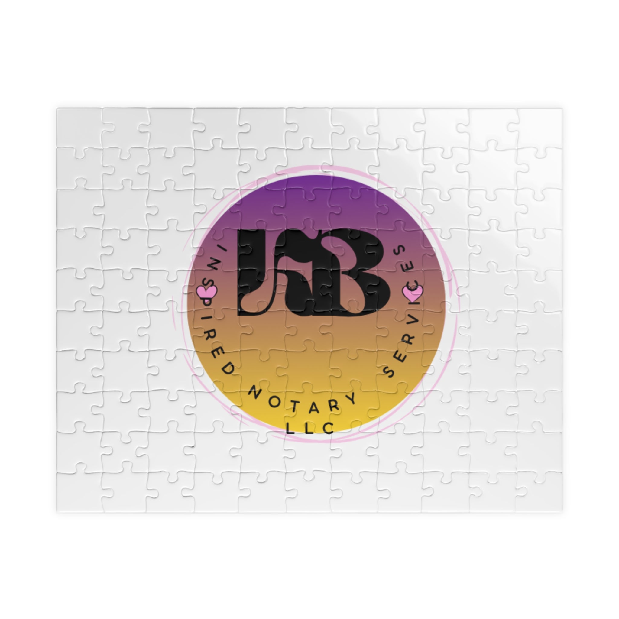 Gradient Circle Logo Puzzle 520 Piece | Branded Notary Emblem JNB Puzzle