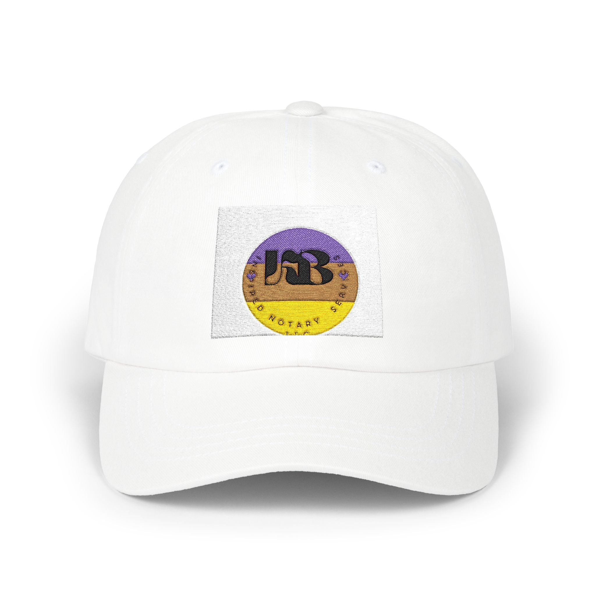 Retro Sunset Surf Circle Classic Dad Cap | Vintage Beach Logo Cap
