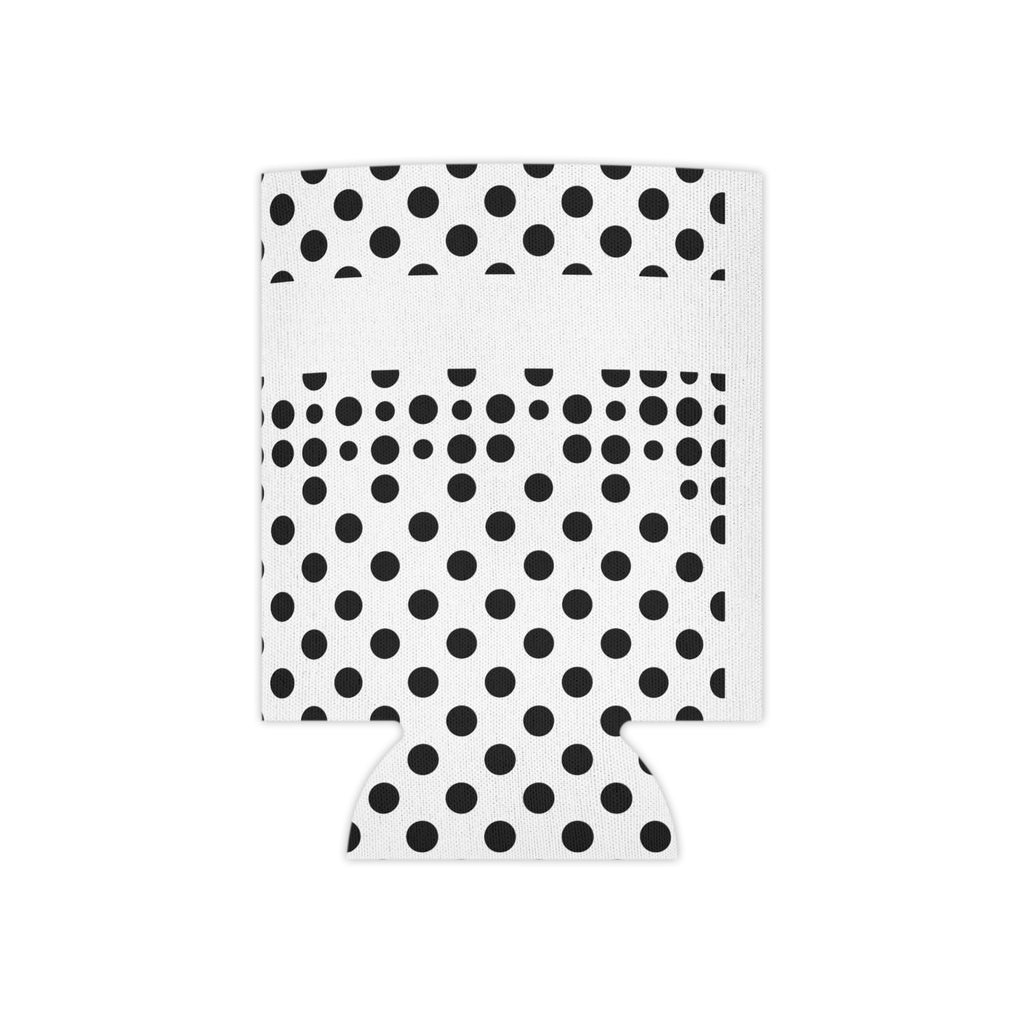 Black Polka Dot Can Cooler | Can Cooler