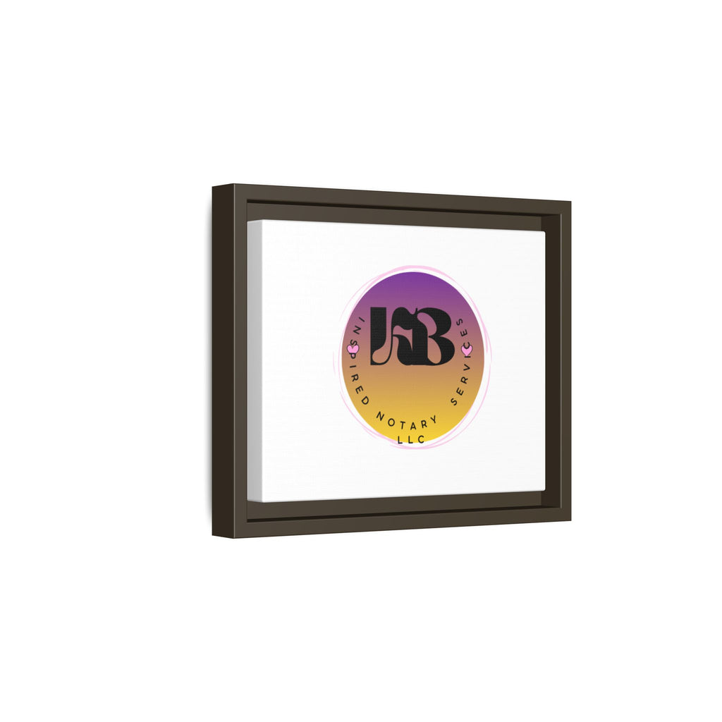 Gradient Logo Circle Matte Canvas Framed | Multicolor Wall Art