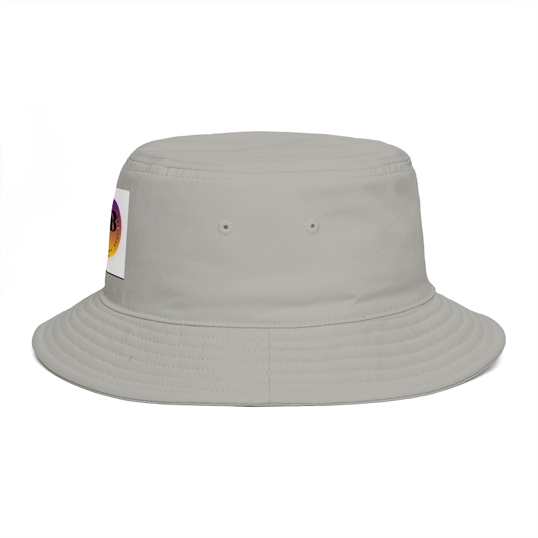Bucket Hat — Retro Sunset Logo Bucket Hat