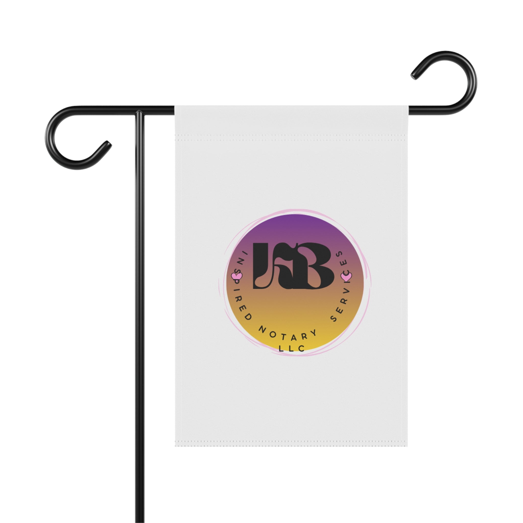Gradient Round Logo Garden & House Banner | Notary Service Emblem