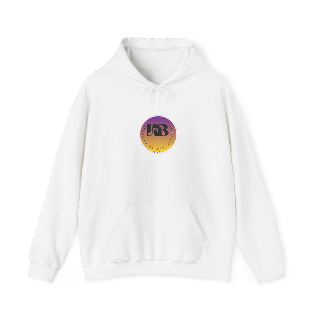 Sunset Logo Hoodie | Retro Gradient Circle Emblem