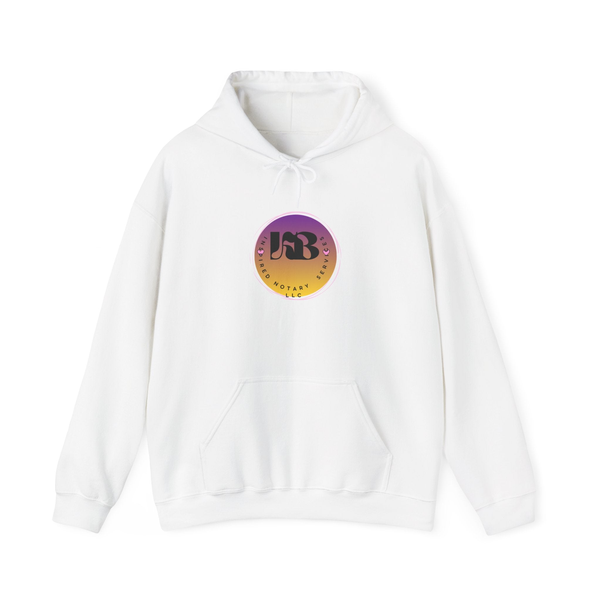 J&B Sunset Circle Hoodie | Gradient Logo Sweatshirt