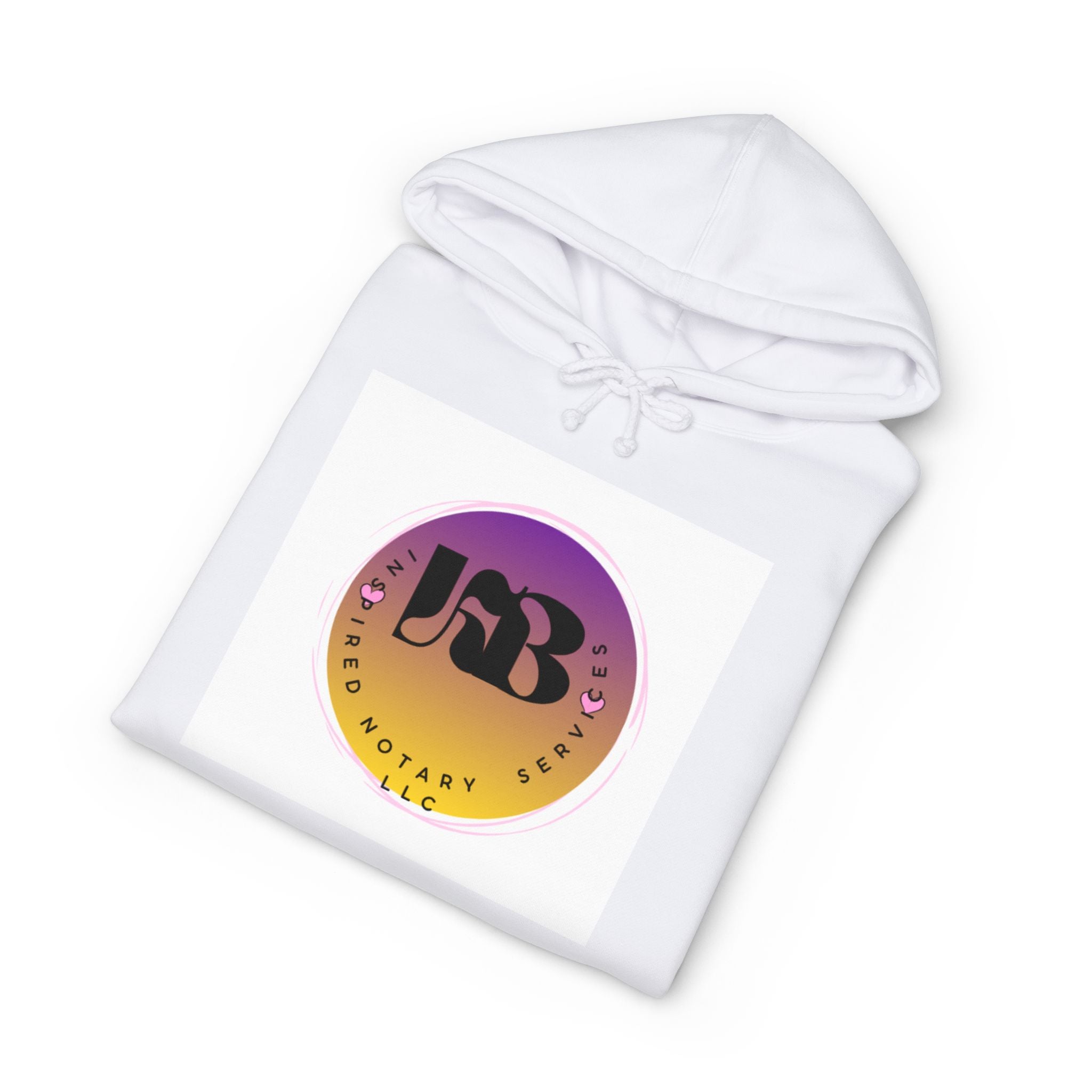 Sunset Wave Logo Hoodie | Gradient Circle Graphic, Retro Typography