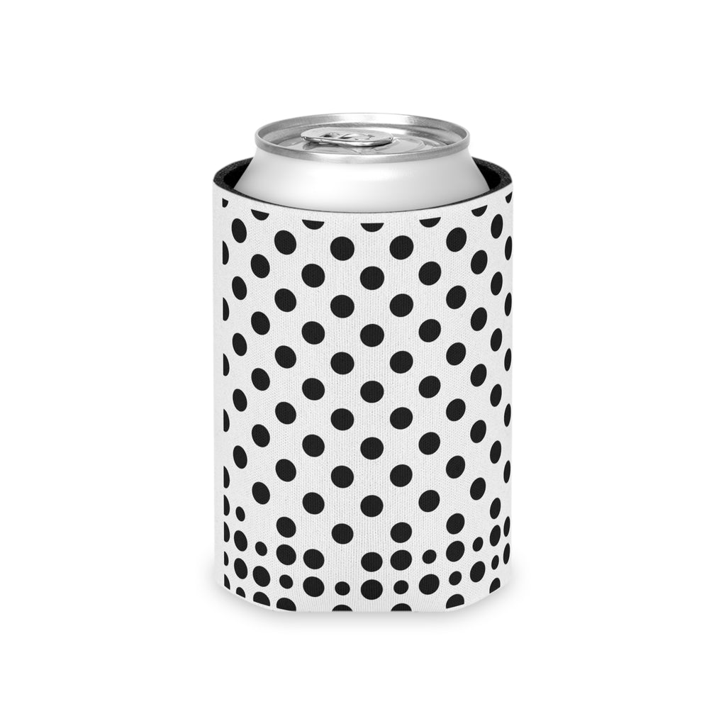 Black Polka Dot Can Cooler | Can Cooler