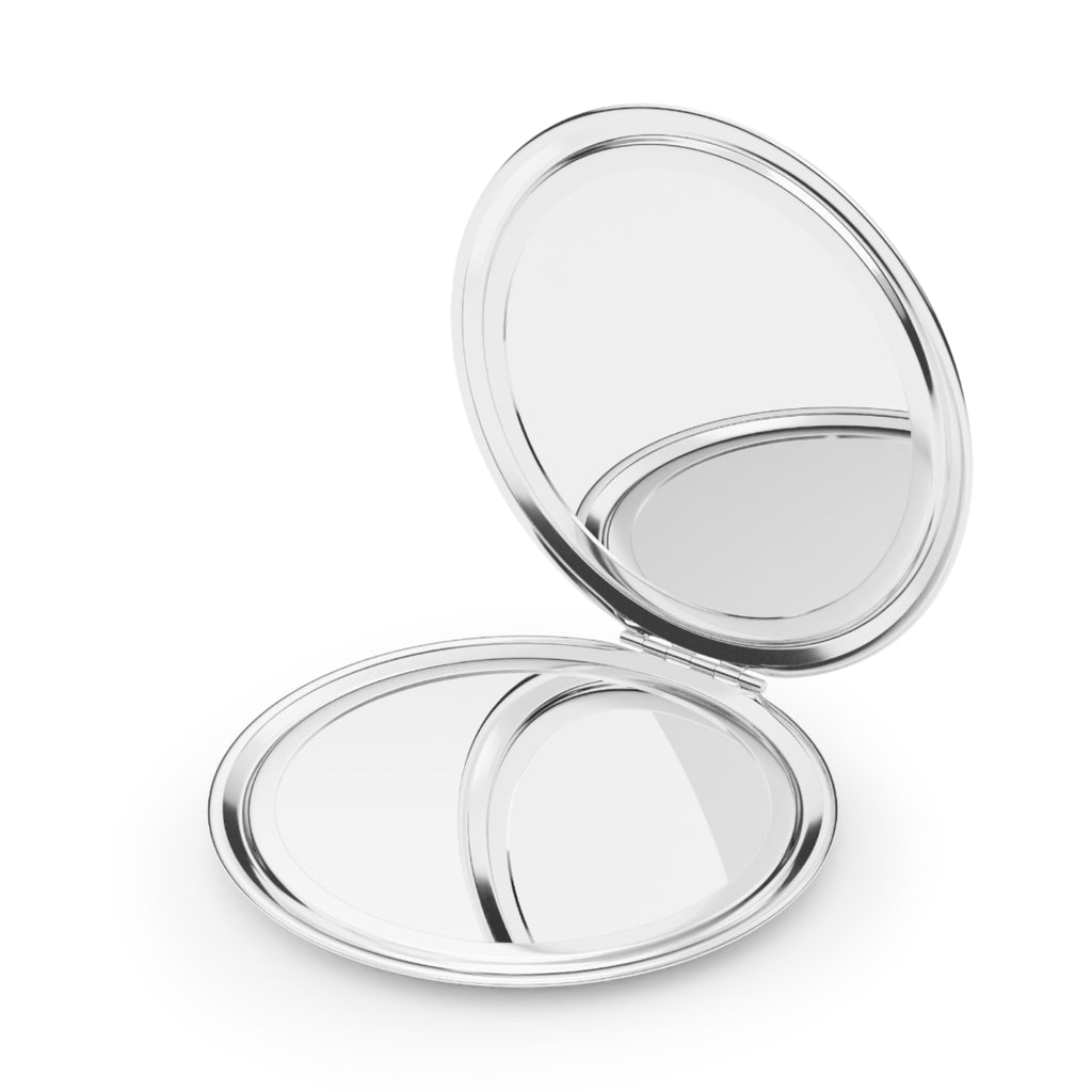 Compact Travel Mirror — 'Love Is Gold' Elegant Gold Script Pocket Mirror