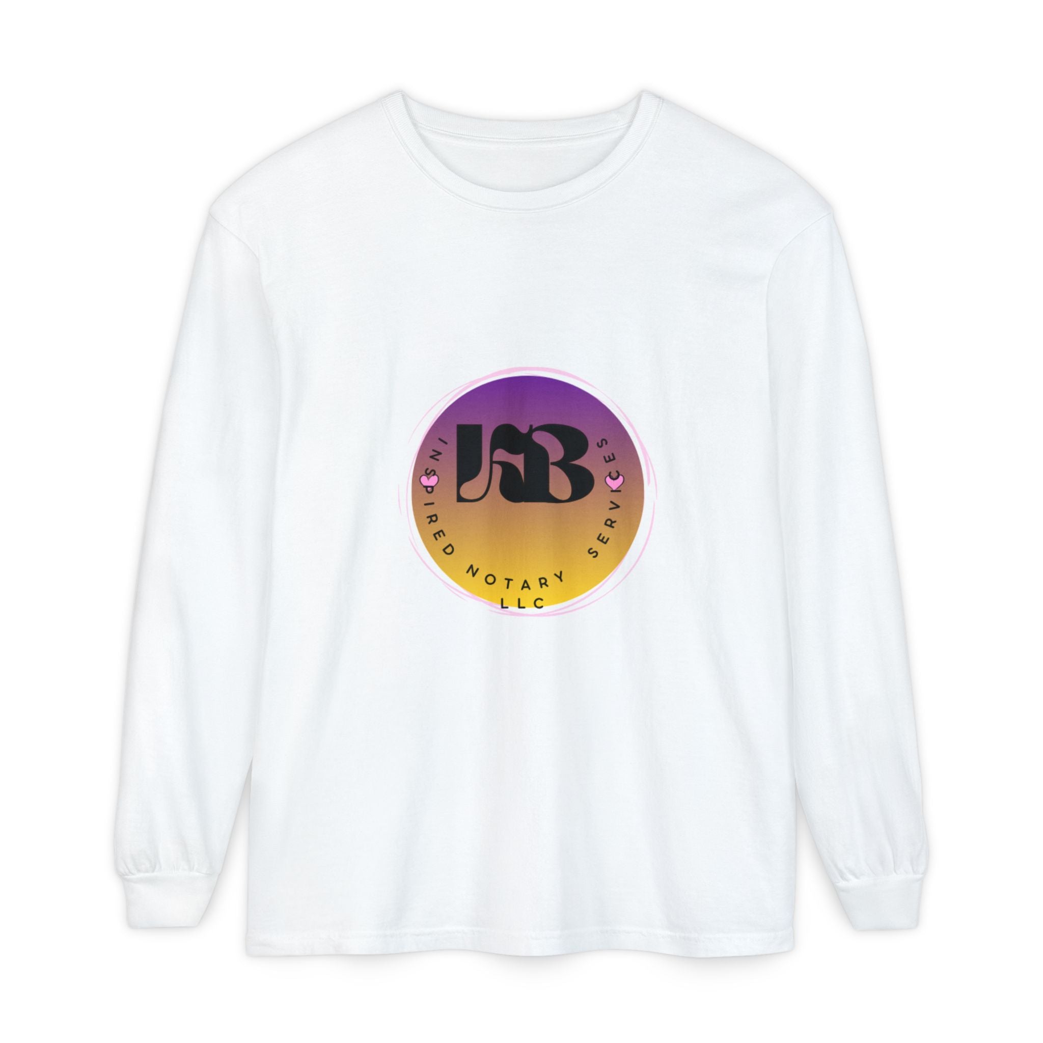 Gradient Circle Logo Notary LLC Long Sleeve Shirt | Branded Emblem Tee