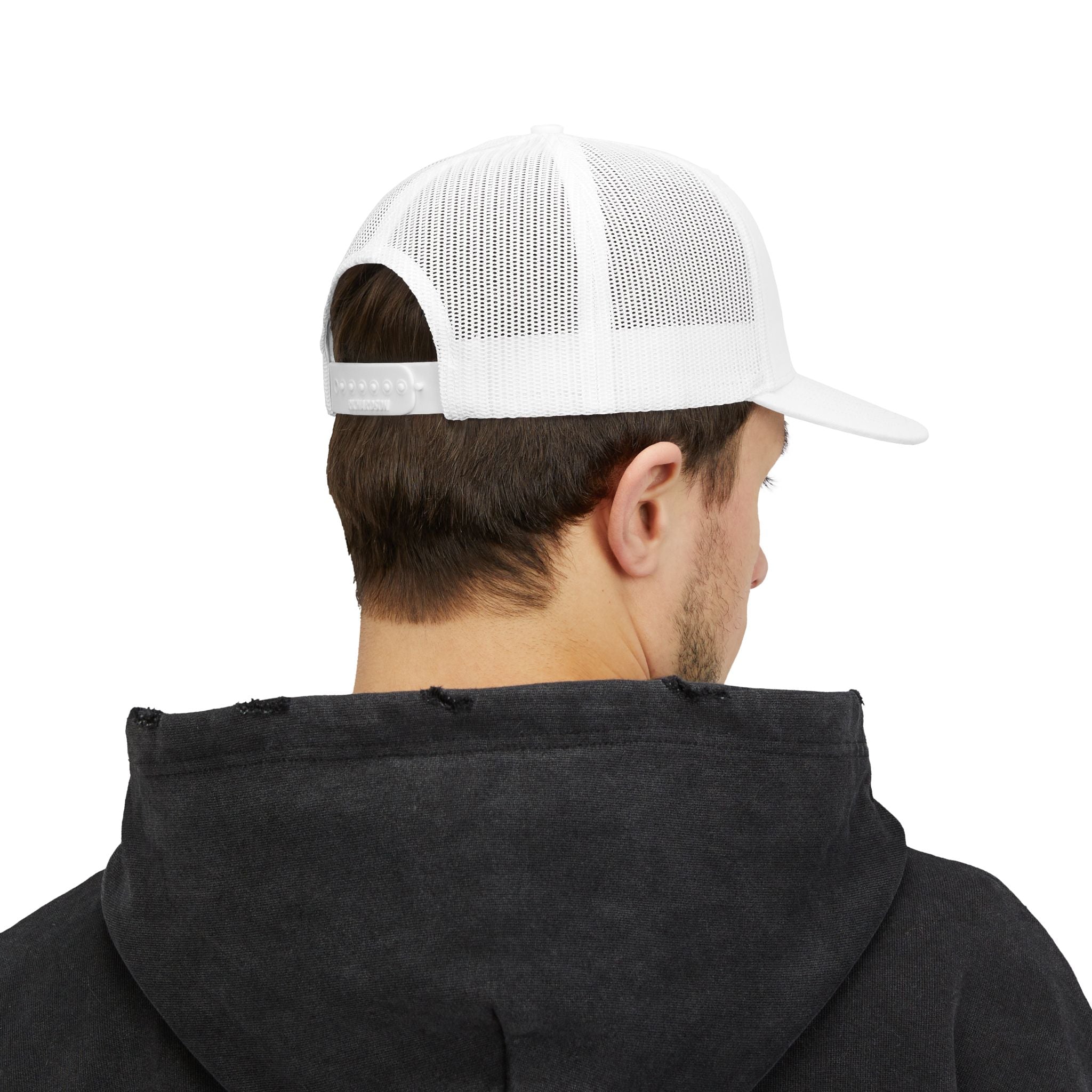 JFB Sunset Logo Snapback Cap | Gradient Circle Trucker Hat